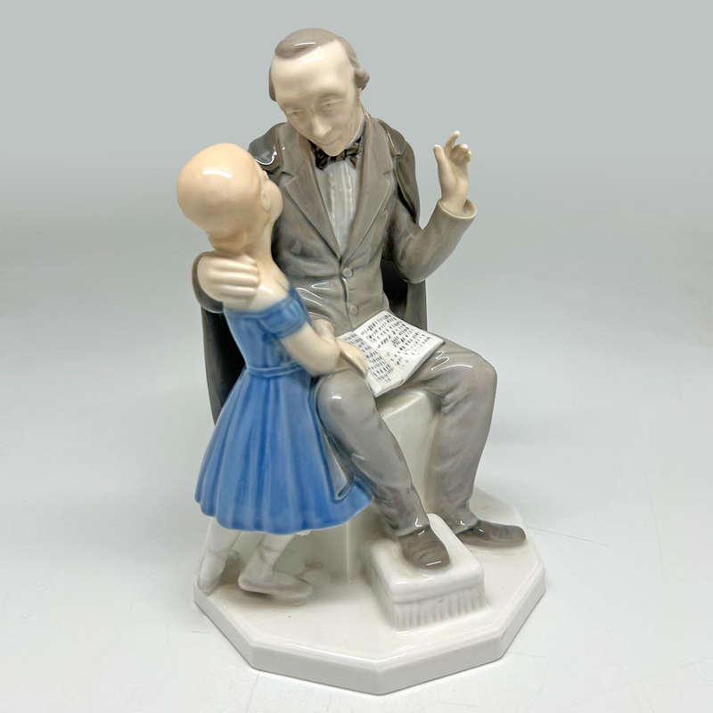 Bing And Grondahl Hans Christian Andersen Telling a Girl A Story