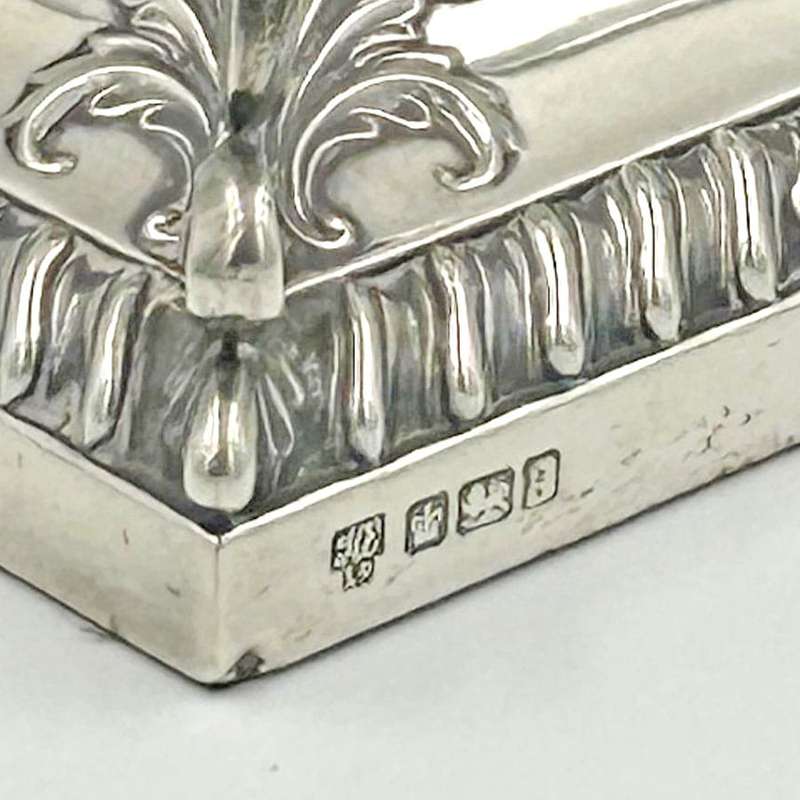 Hallmarked Silver Inkwell Sheffield 1908 Hawksworth Eyre and Co