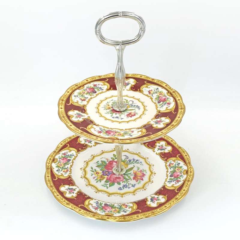 Royal Albert Lady Hamilton Two Tier High Tea Stand  C1939