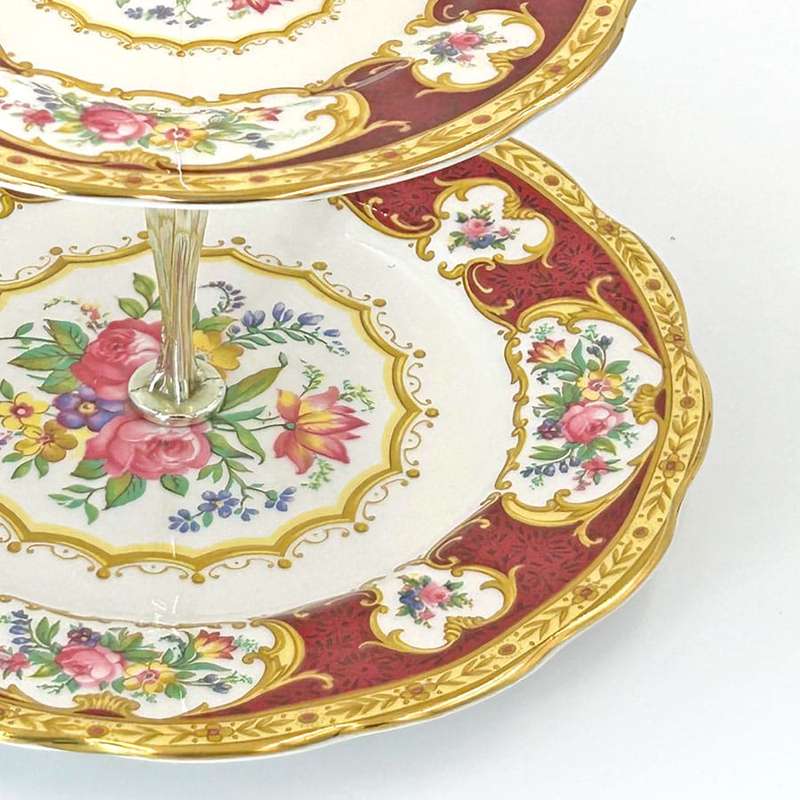 Royal Albert Lady Hamilton Two Tier High Tea Stand  C1939