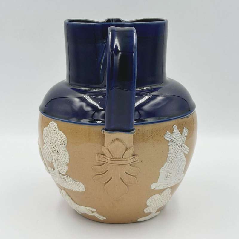 Rare Doulton Lambeth Ware Harvest Scene Jug