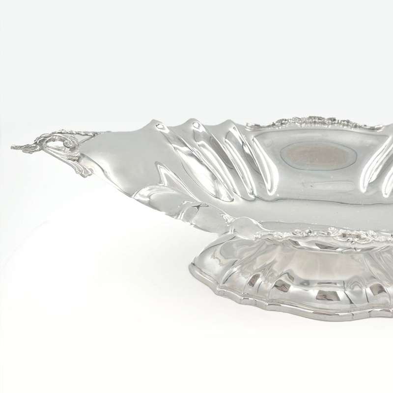 Art Nouveau German Silver Pedestal Bowl
