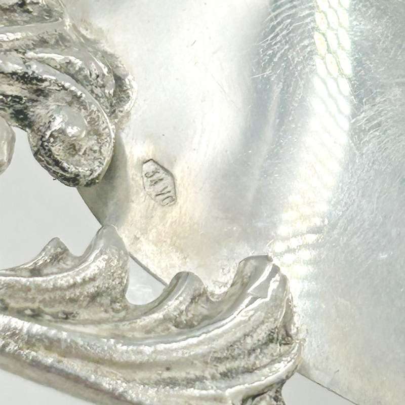 Art Nouveau German Silver Pedestal Bowl