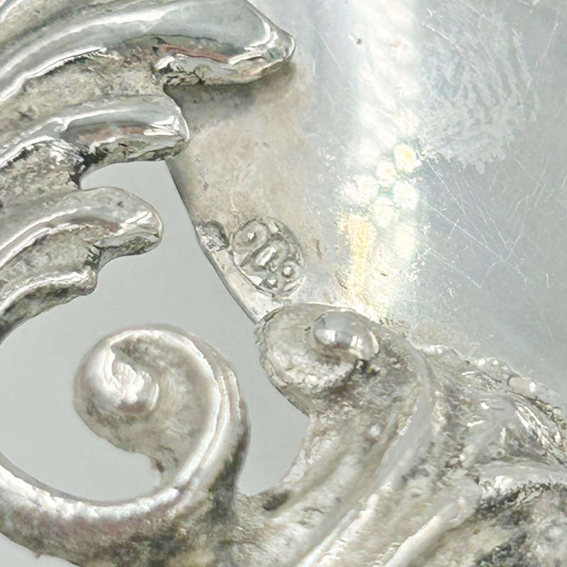 Art Nouveau German Silver Pedestal Bowl