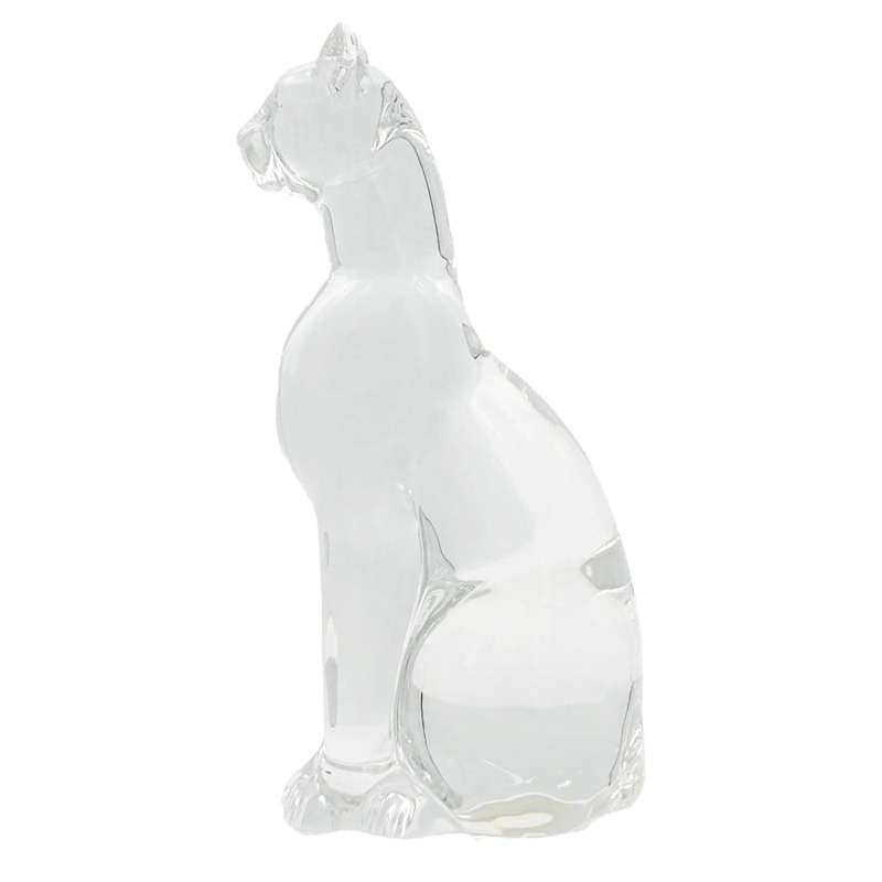 Baccarat French Clear Crystal  Egyptian Cat