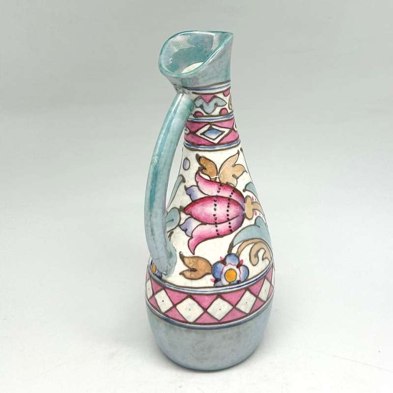 Charlotte Rhead Bursley Ware Craquelure Lustre Pitcher C1930