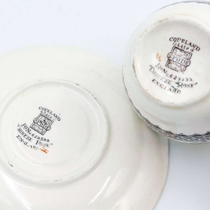 Copeland Spode Chinese Rose Coffee Demitasse