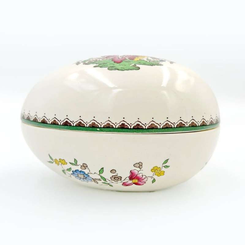 Copeland Spode Chinese Rose Egg Trinket Bowl