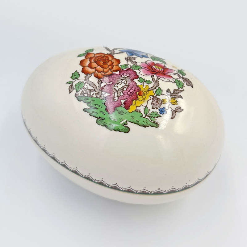 Copeland Spode Chinese Rose Egg Trinket Bowl