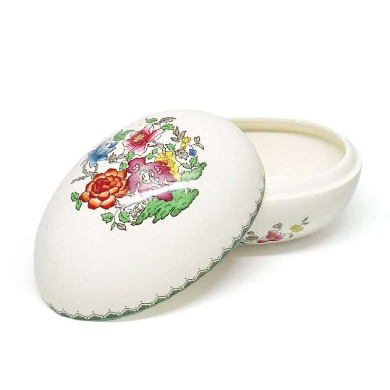 Copeland Spode Chinese Rose Egg Trinket Bowl