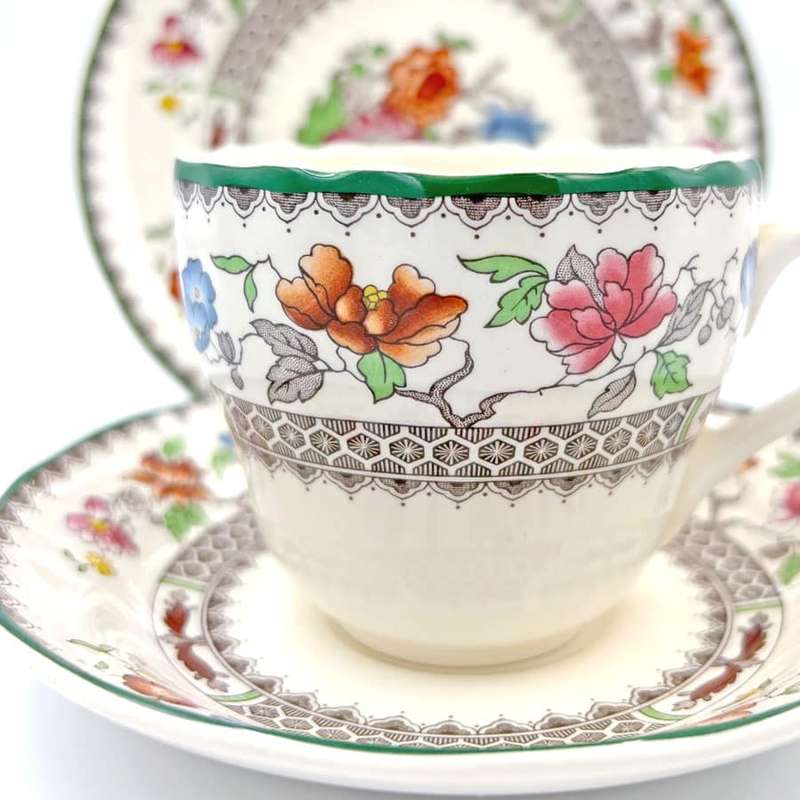 Copeland Spode Chinese Rose Pattern Trio