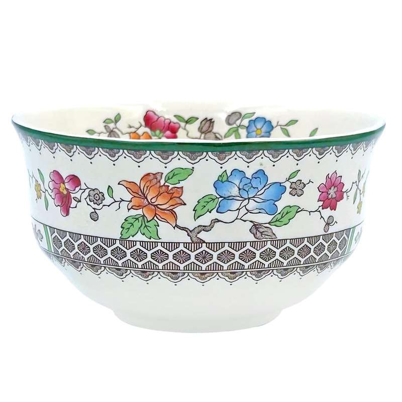 Copeland Spode Chinese Rose Tea Sugar Bowl Black