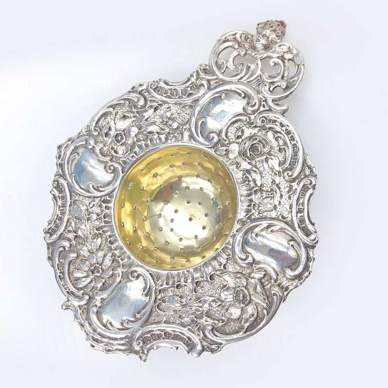 Dutch Silver Tea Strainer