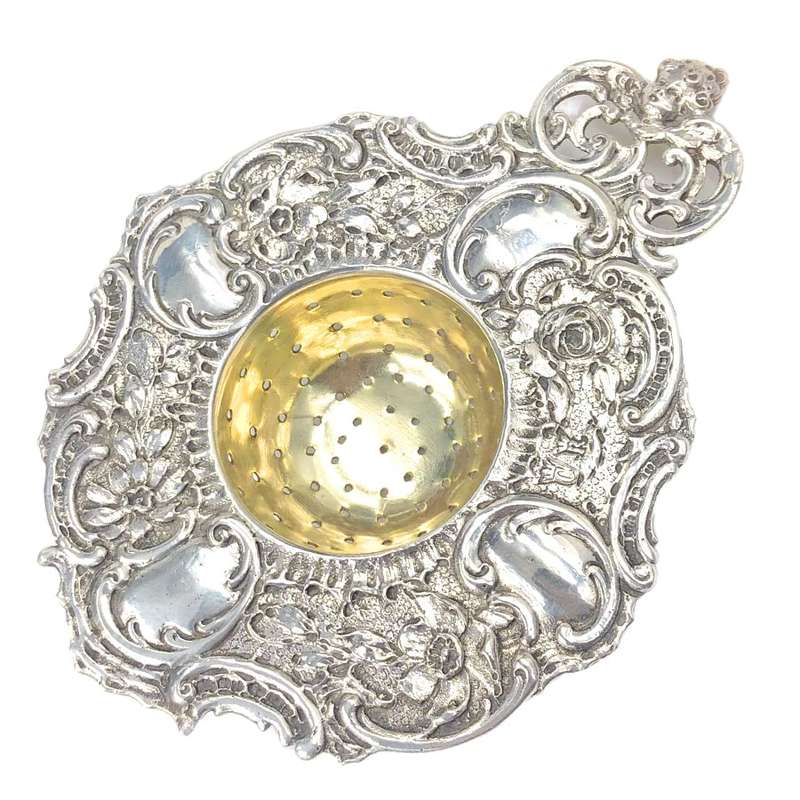 Dutch Silver Tea Strainer