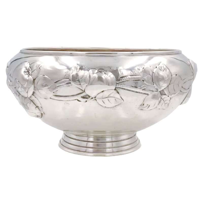 German Silver Rose Bowl 830 Standard