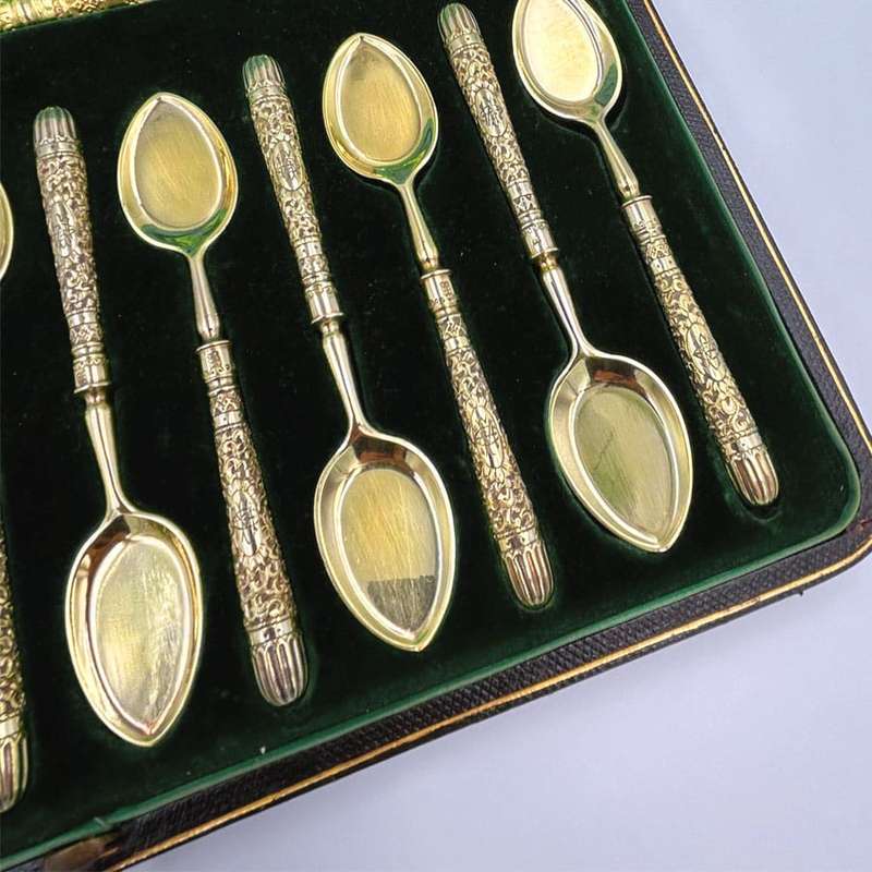 Hallmarked Silver Victorian High Tea Serving Set London 1897