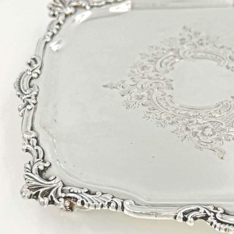 Hallmarked Silver Salver Edward VIII Hawksworth Eyre and Co London 1901