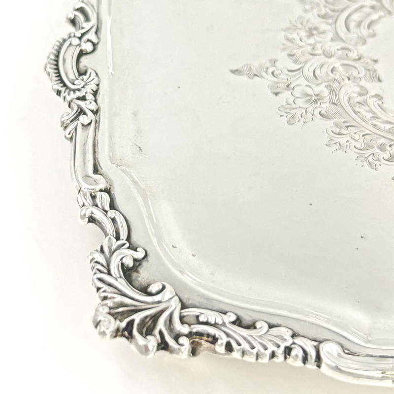 Hallmarked Silver Salver Edward VIII Hawksworth Eyre and Co London 1901