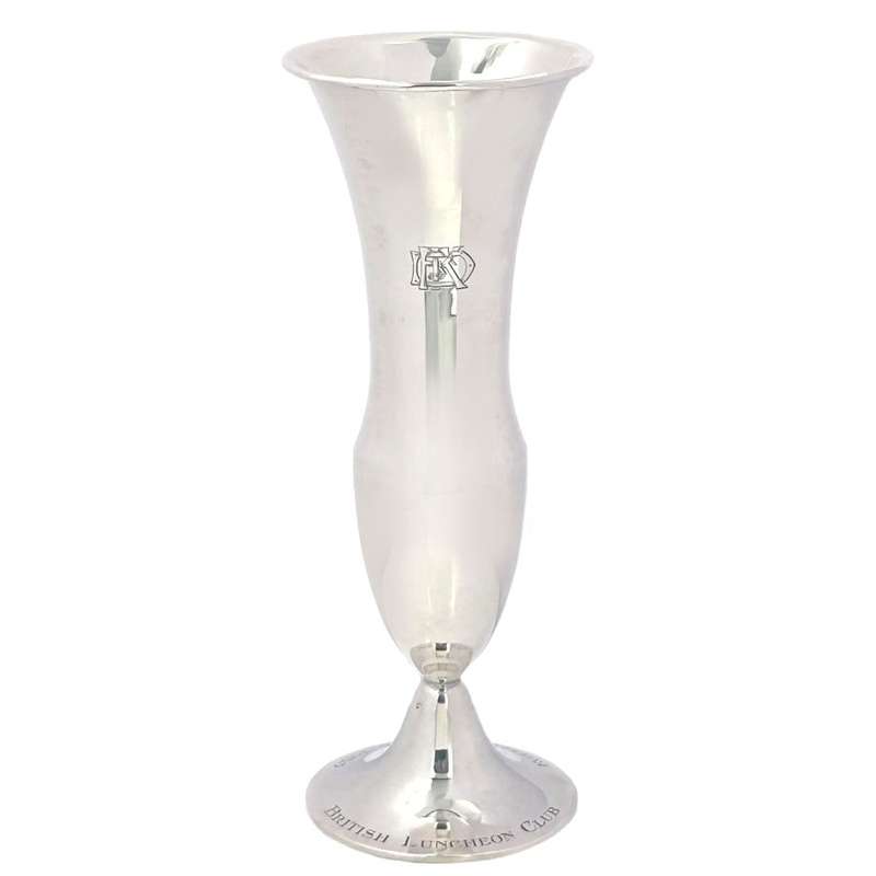 Large German Silver Spill Vase Post 1894