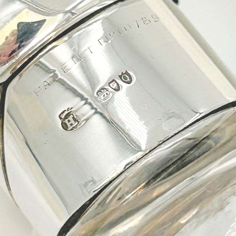 Large Hallmarked Silver And Glass Hip Flask London 1891