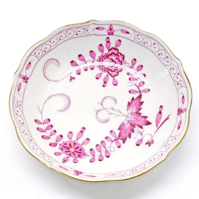 Meissen  Purple Indian Flowers Coffee Service 20th