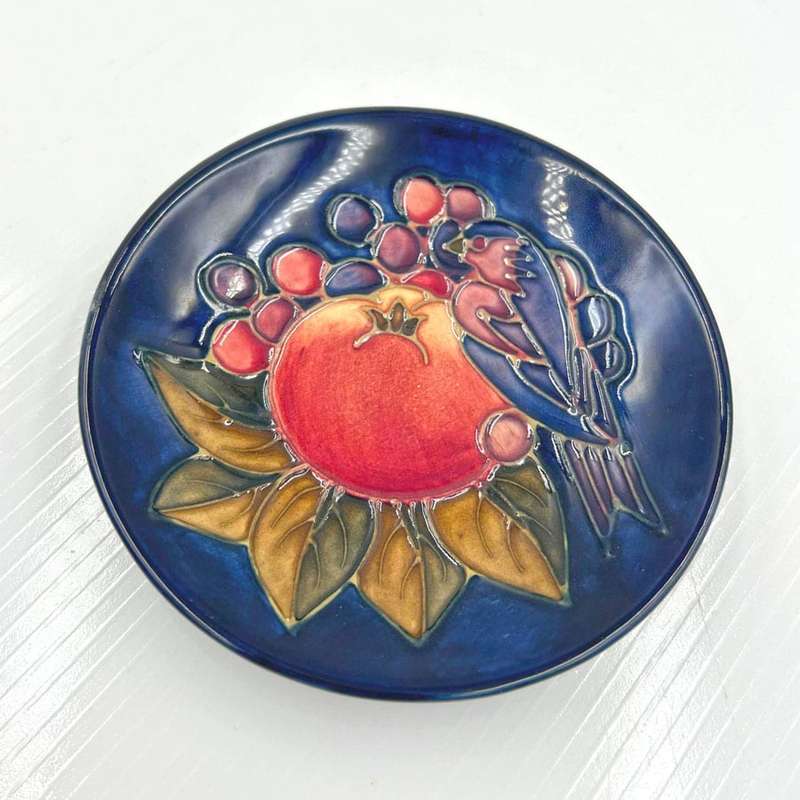 Moorcroft Finches Bowl Sally Tuffin