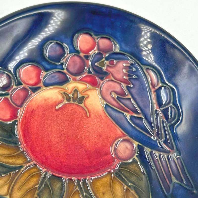 Moorcroft Finches Bowl Sally Tuffin