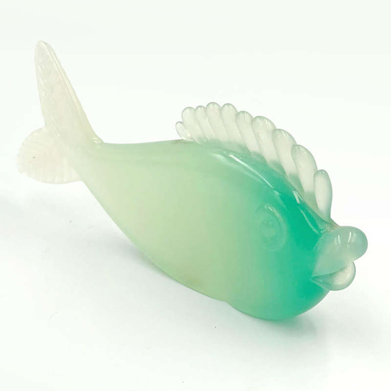 Murano Green Seguso Medium Fish 20th