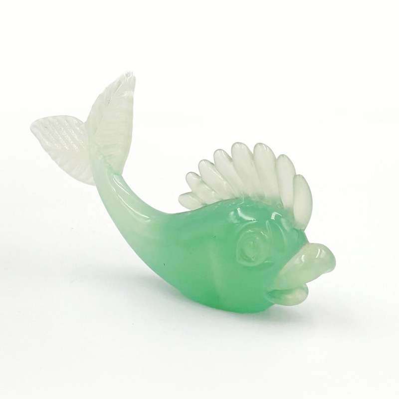 Murano Green Seguso Small Fish 20th