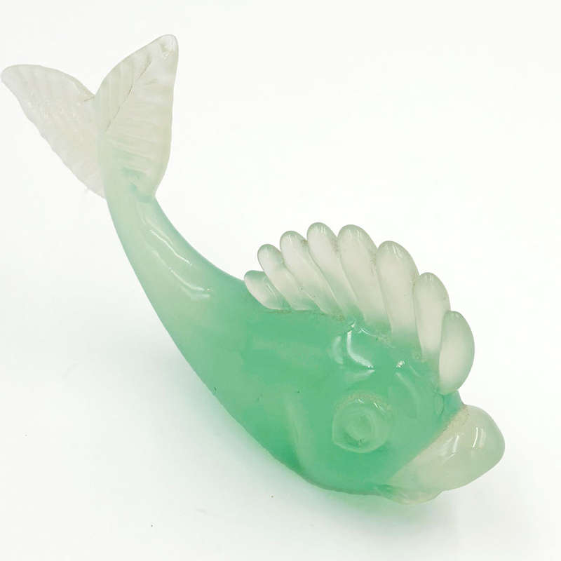 Murano Green Seguso Small Fish 20th