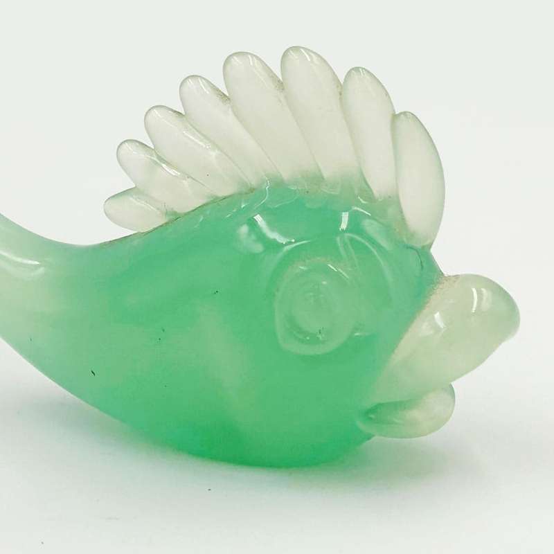 Murano Green Seguso Small Fish 20th