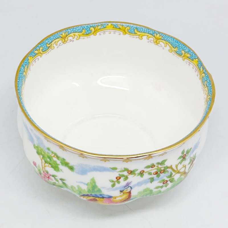 Royal Albert Chelsea Bird Sugar Bowl Turquoise