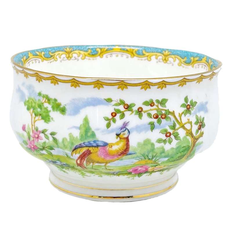 Royal Albert Chelsea Bird Sugar Bowl Turquoise