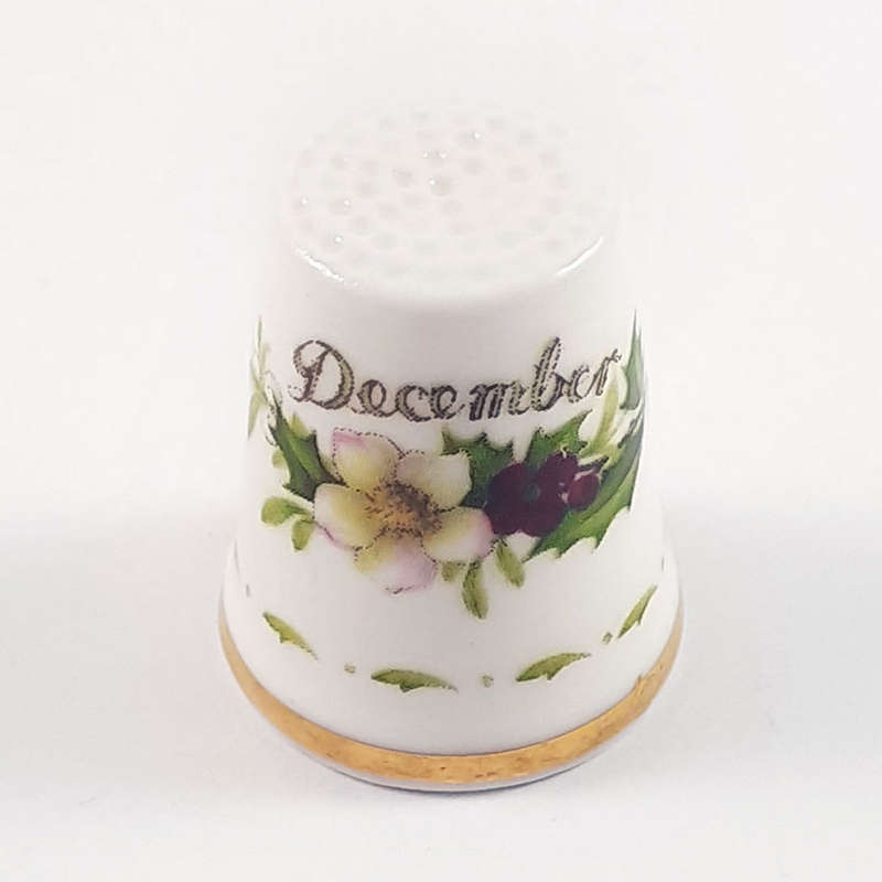 Royal Albert Flower Of The Month December Thimble