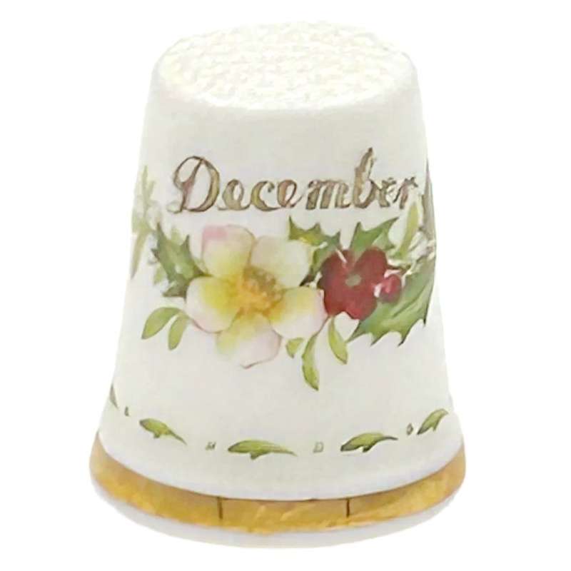 Royal Albert Flower Of The Month December Thimble