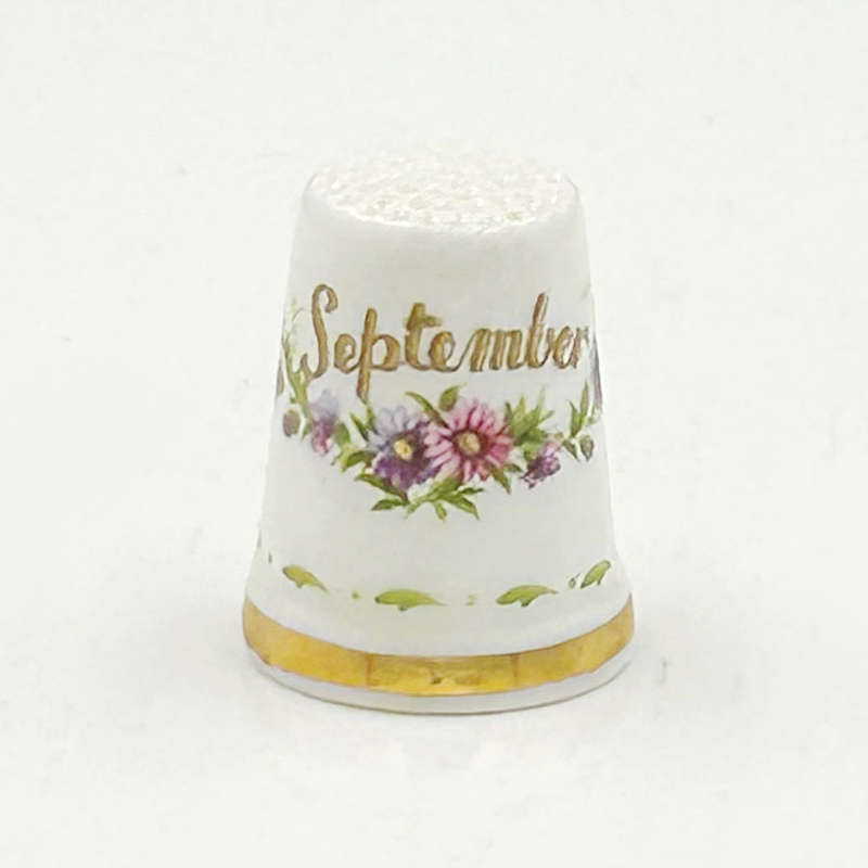 Royal Albert Flower Of The Month September Thimble