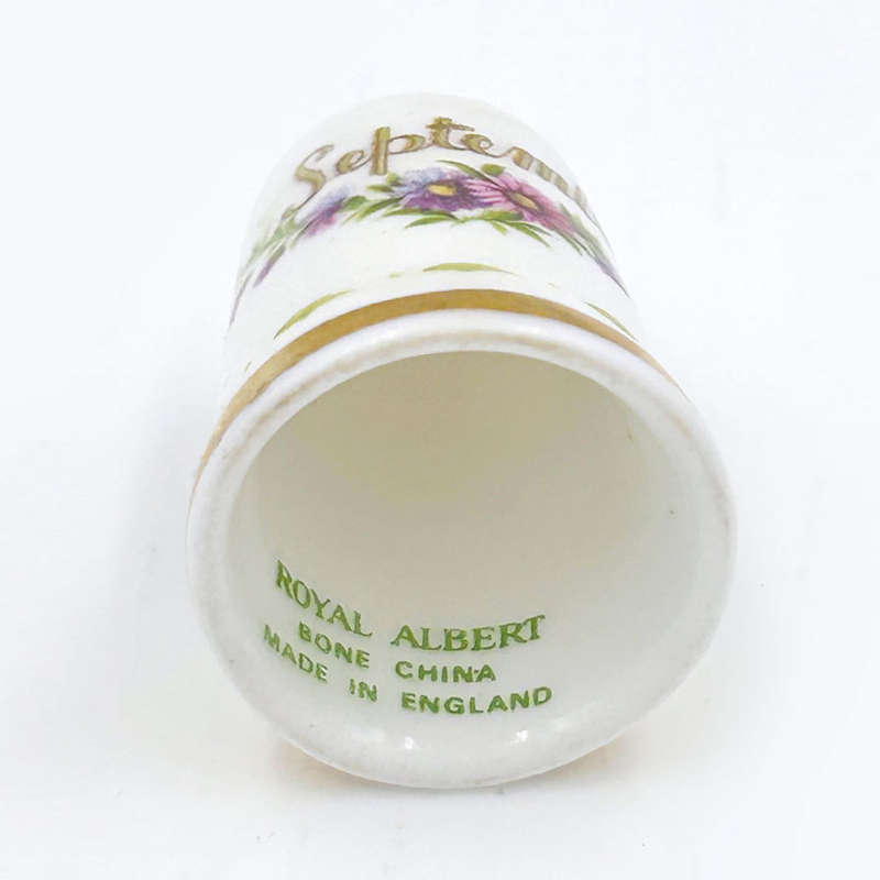 Royal Albert Flower Of The Month September Thimble