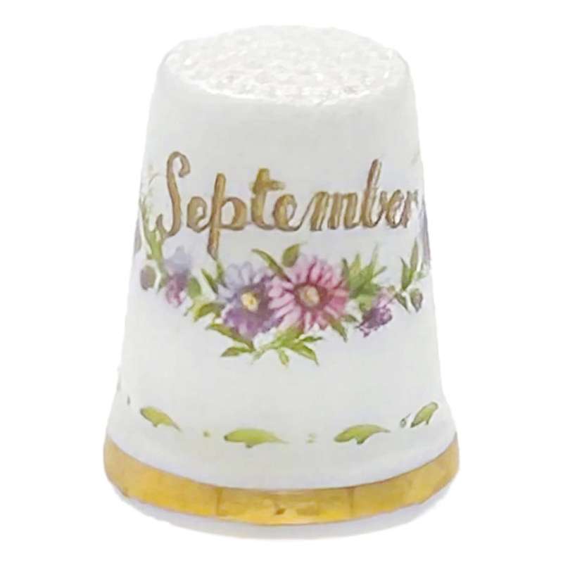 Royal Albert Flower Of The Month September Thimble