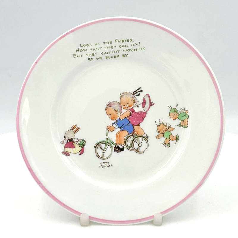 Shelley Mabel Lucie Attwell Side Plate Look at the Fairies