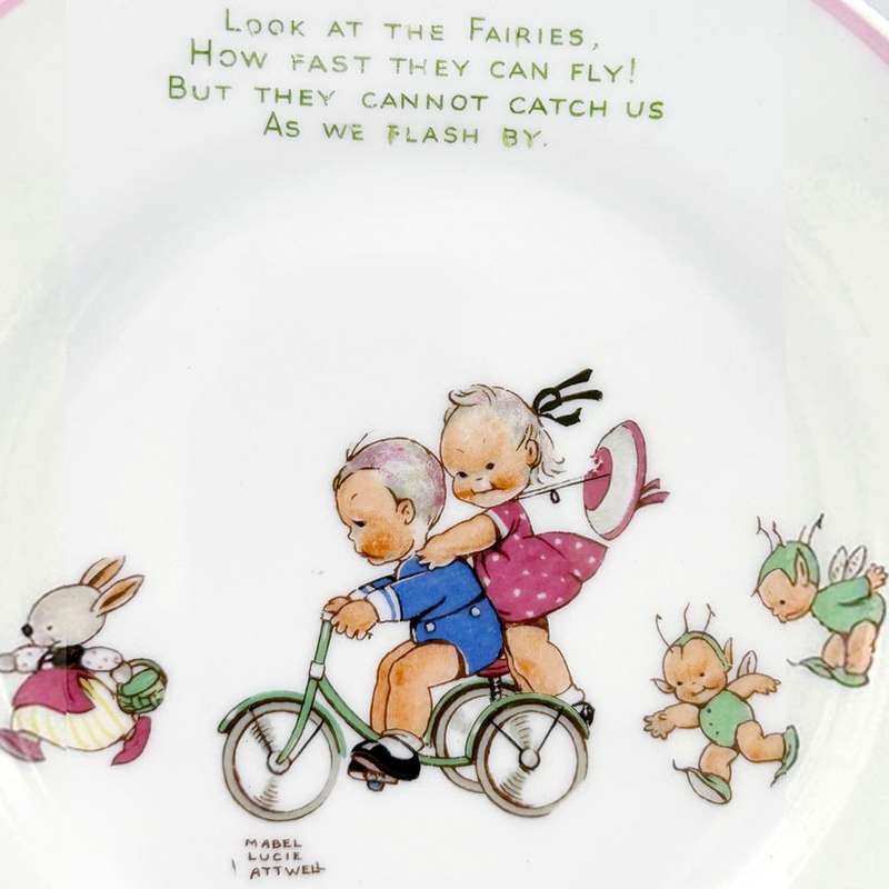 Shelley Mabel Lucie Attwell Side Plate Look at the Fairies