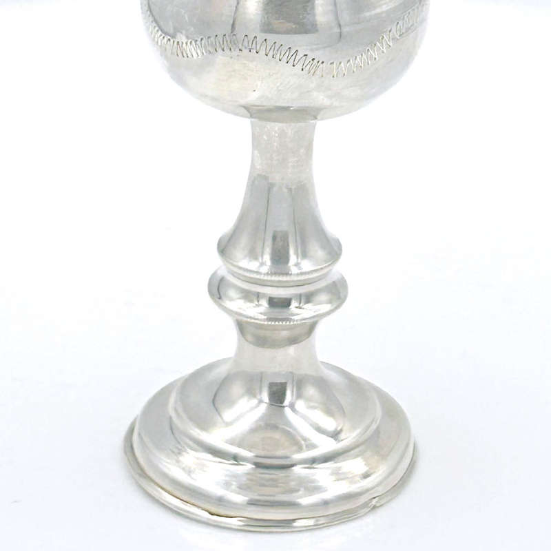 Sterling Silver Pedestal Kiddush Cup London 1915
