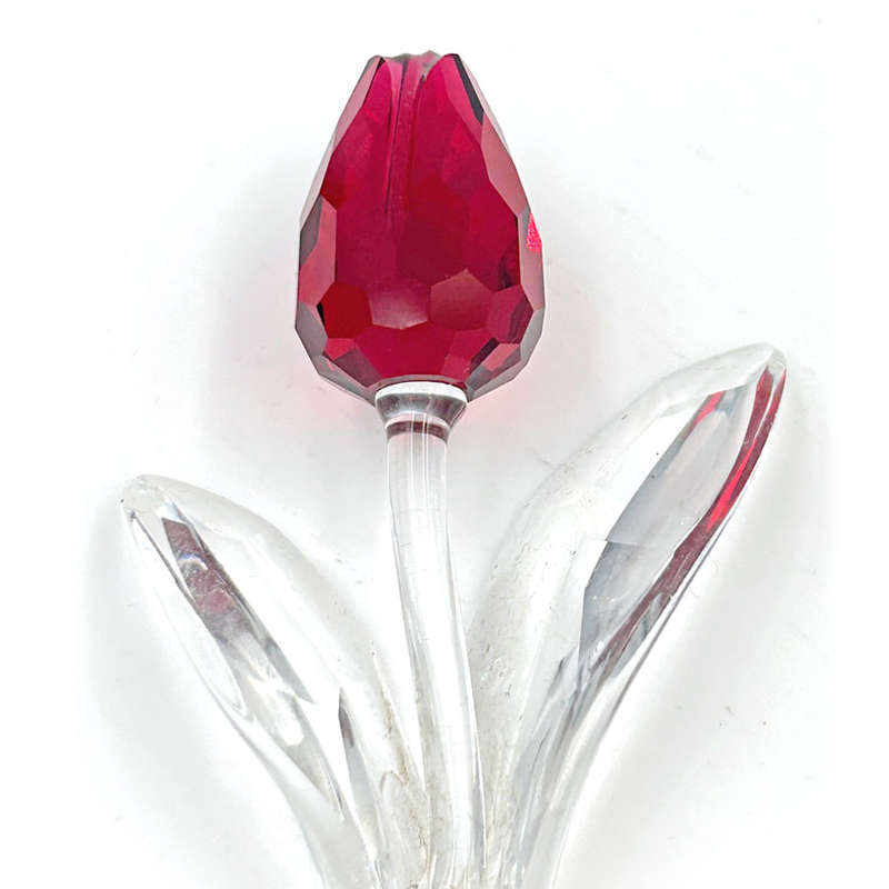 Swarovski Crystal Large Red Renewal Tulip Stem 681333