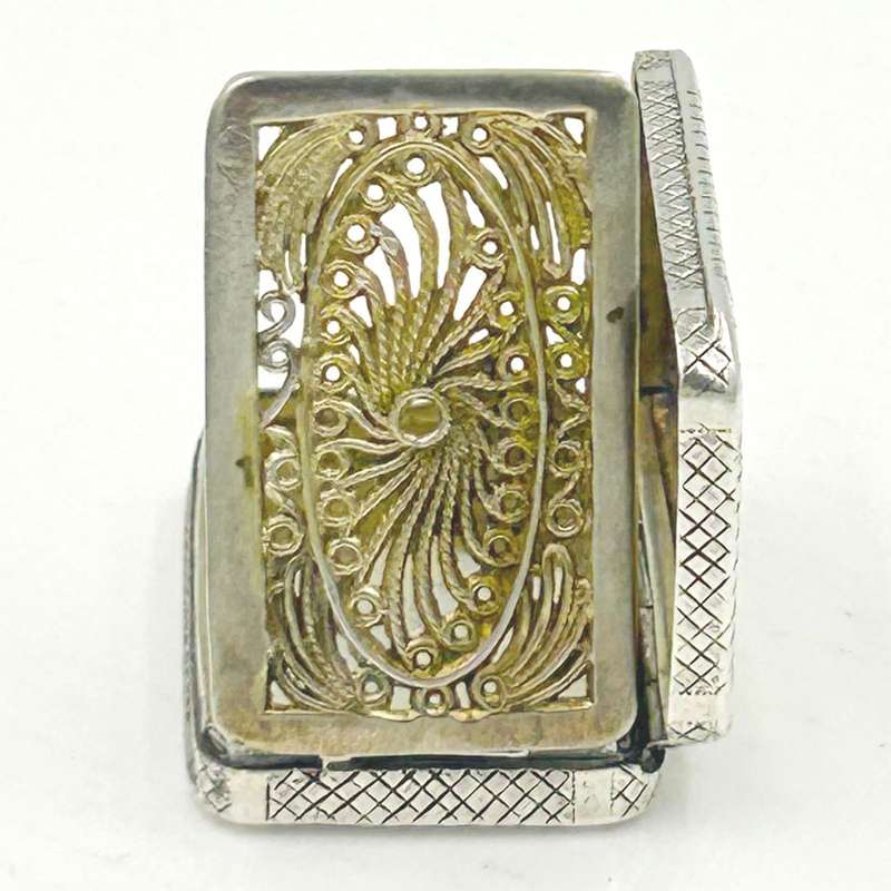 Victorian Sterling Silver Vinaigrette Birmingham 1788