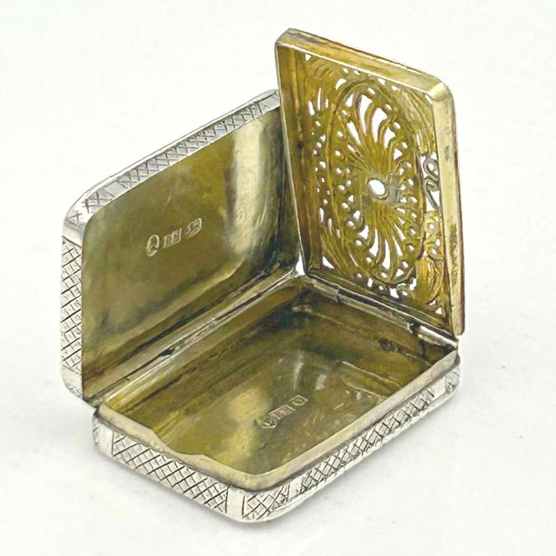Victorian Sterling Silver Vinaigrette Birmingham 1788