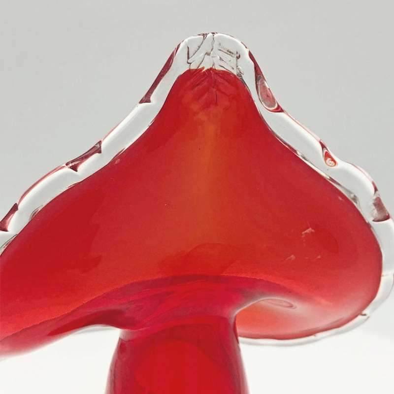 Vintage MCM Handblown Red Jack In The  Pulpit Vase