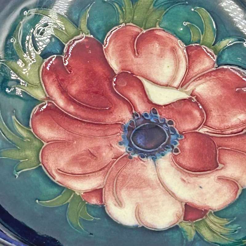 Walter Moorcroft Anemone Footed Bowl C1949