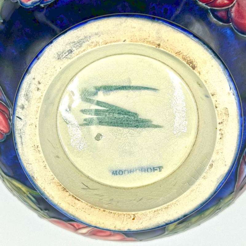 Walter Moorcroft Anemone Footed Bowl C1949