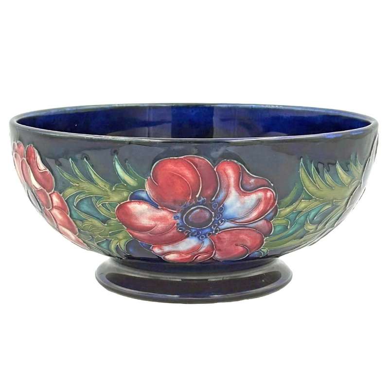 Walter Moorcroft Anemone Footed Bowl C1949