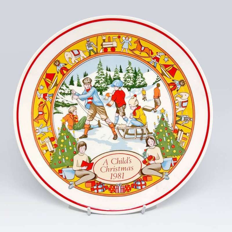 Wedgwood Christmas Plate A Childs Christmas 1981