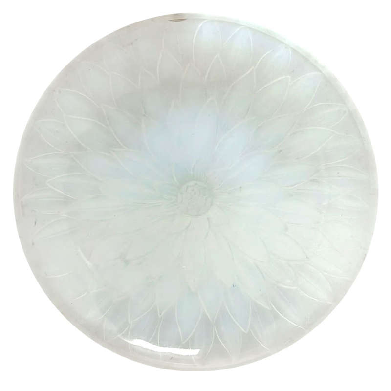 Art Deco Opalescent Glass Etling Sunflower Bowl C1930